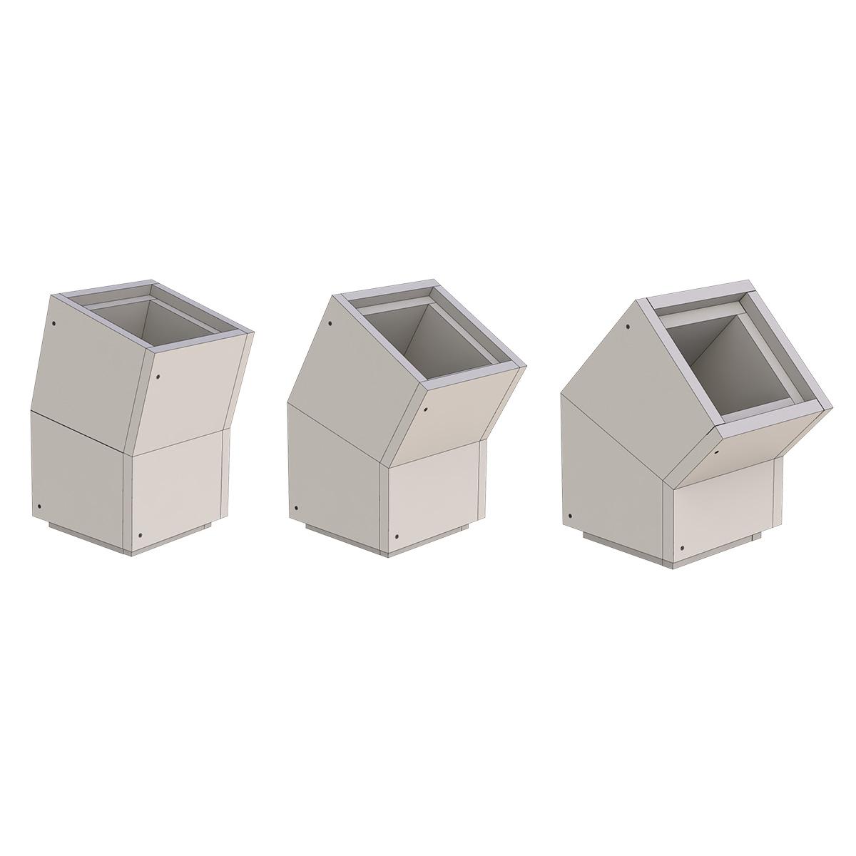 Jeremias Furado-F Winkel Schachtelement - Schachtmaß innen: 140x140mm - Winkel: 30°