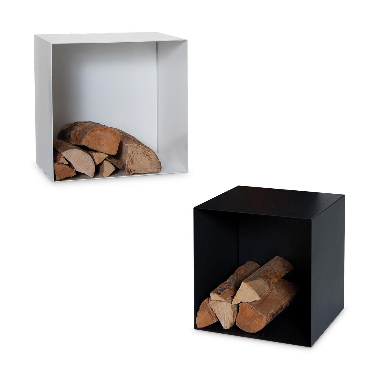 Kaminholzregal CB-Tec 40x40 cm - Ausführung: Schwarz