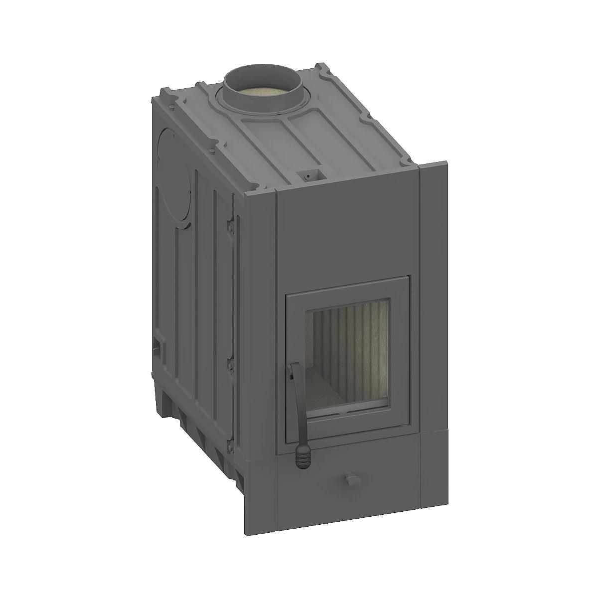Kachelofeneinsatz Schmid Profi 12 mit 12 kW - Frontplatte: 520 x 830 mm
