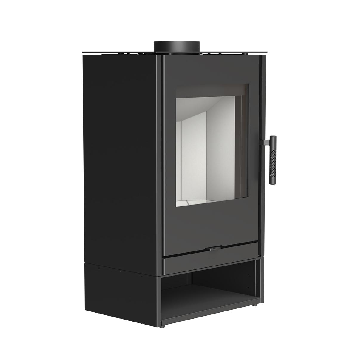 Kaminofen ILDNord Ivar mit 7 kW -  Holzfach: offen