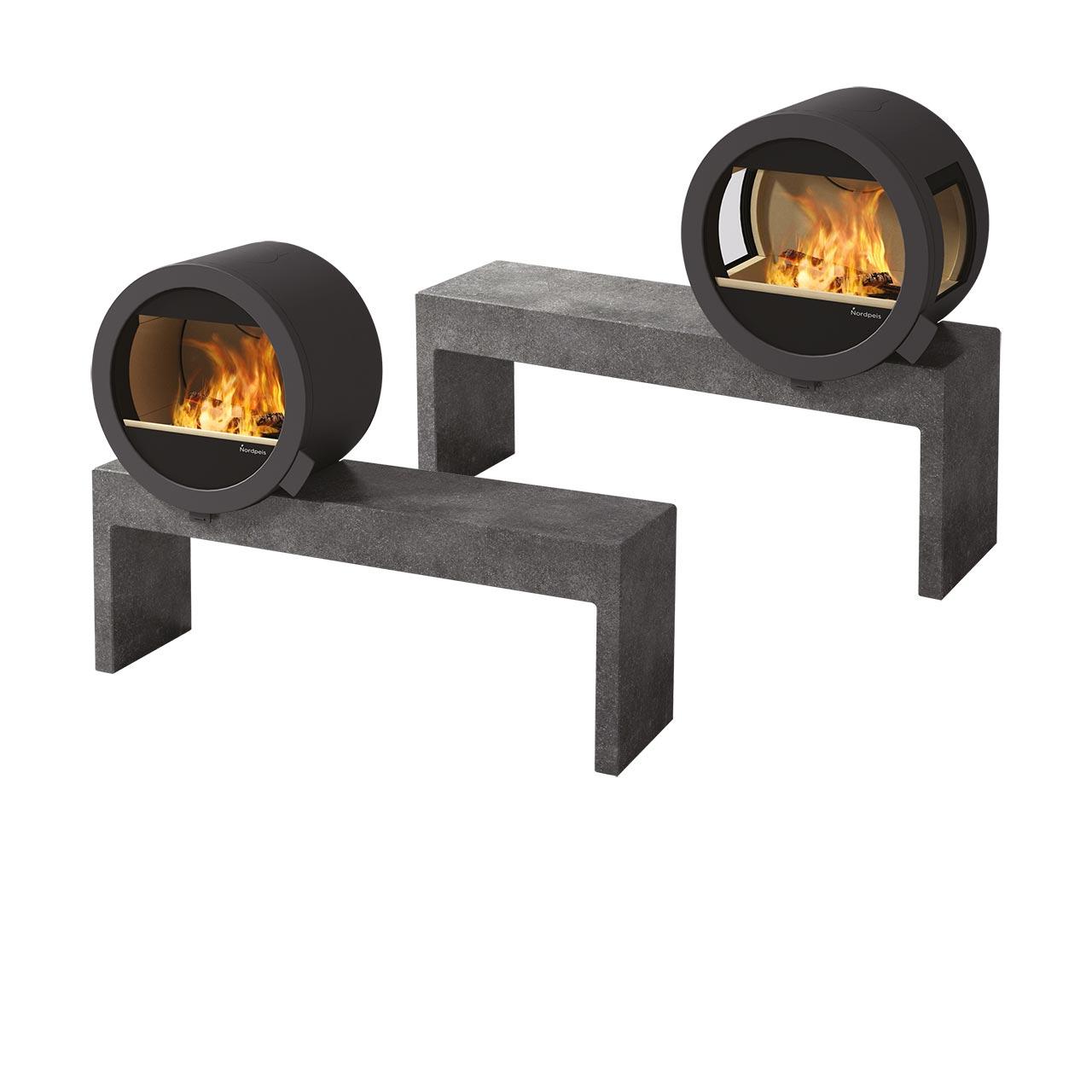 Kaminofen Nordpeis ME Bank 5,8 kW - Ausführung: ME Bank ohne Seitenglas