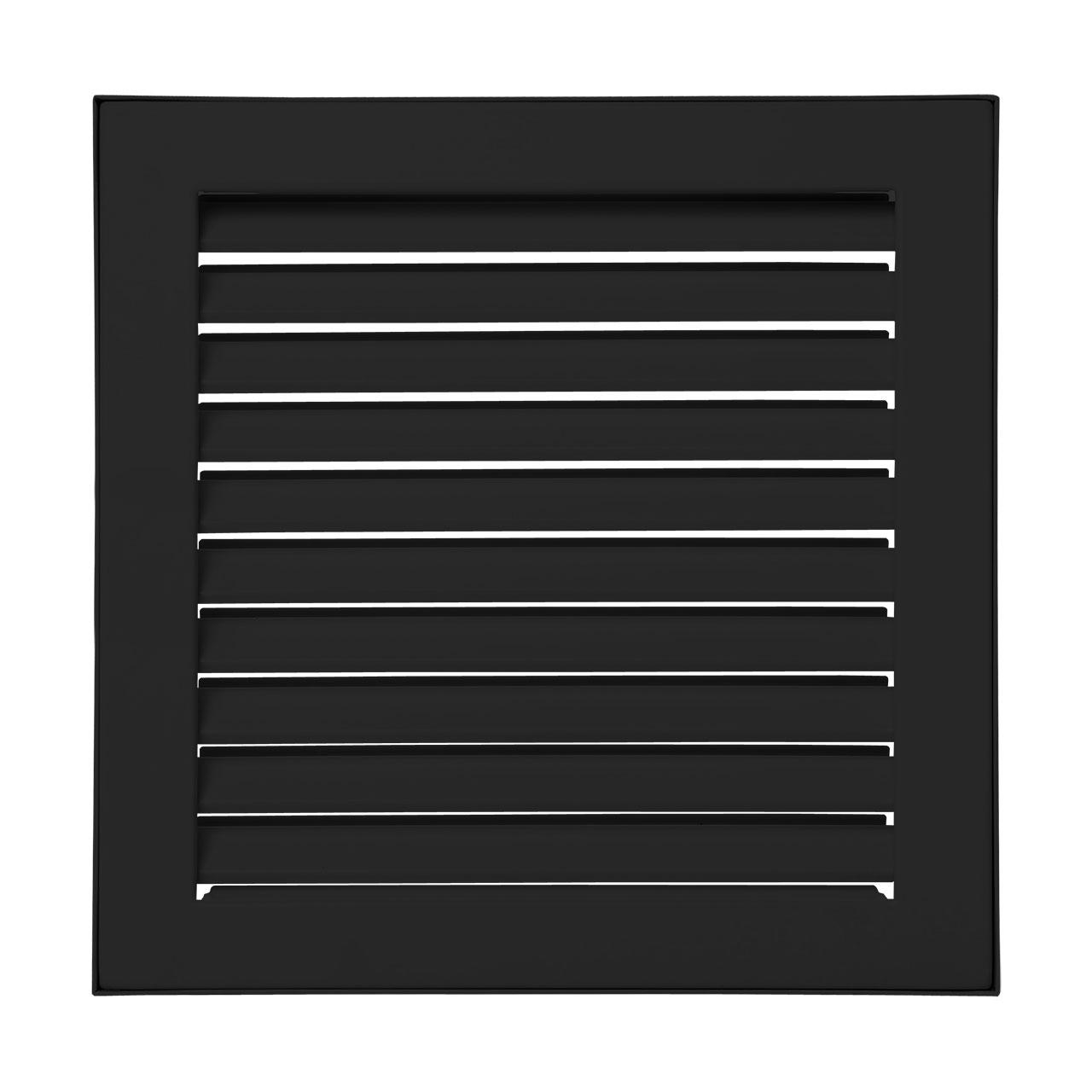 Lüftungsgitter CB-Tec Kaltluftgitter putzbündig Schwarz - Ausführung: 45x23 cm
