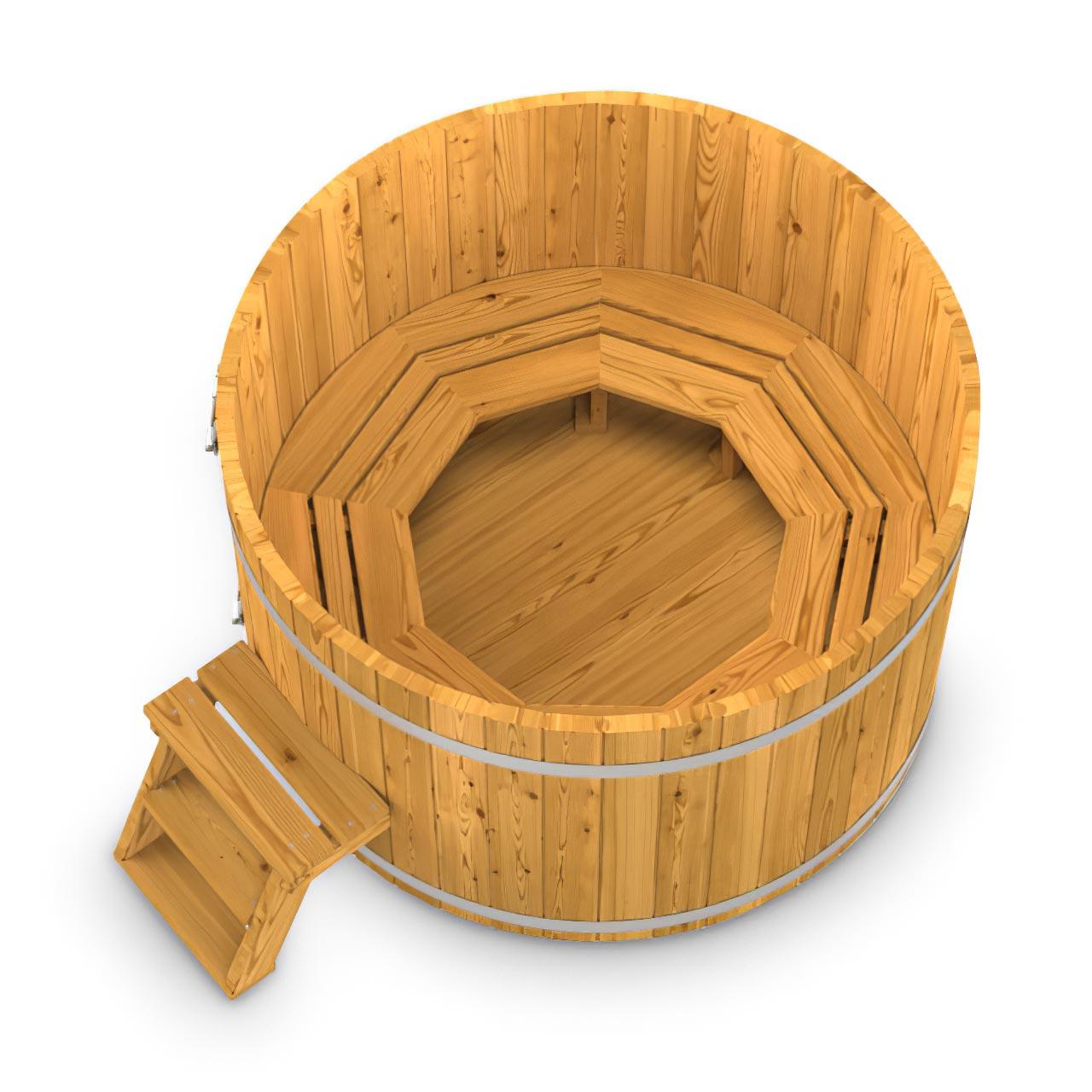 Hot Tub AA-Kaminwelt Badefass ohne Ofen - Durchmesser: 1,6m - Holz: Thermoholz
