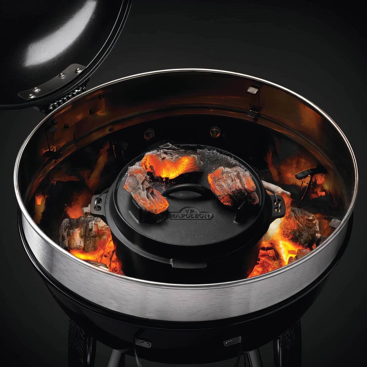 Grillzubehör Napoleon Gusseisen Dutch Oven, Schmortopf mit Deckel 6 Liter