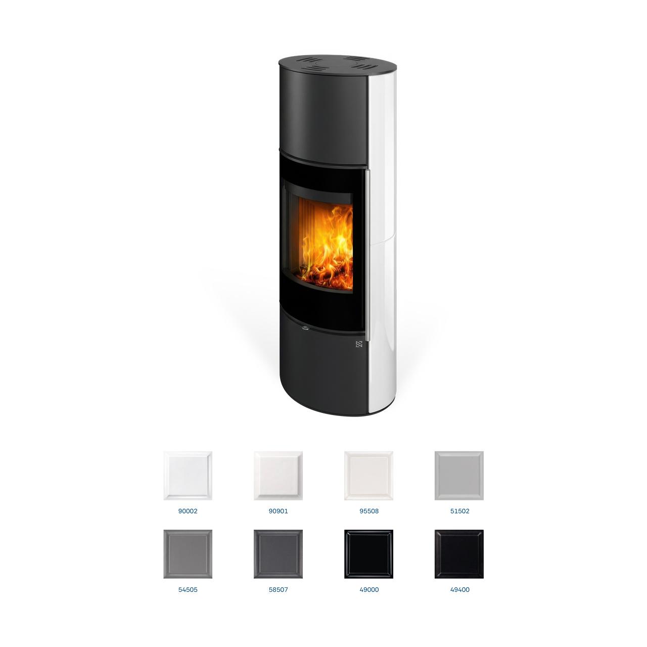 Kaminofen Nordenger Verdal H 10 Keramik 5 kW - Ausführung: Keramik 95508, Perlenartig Matt