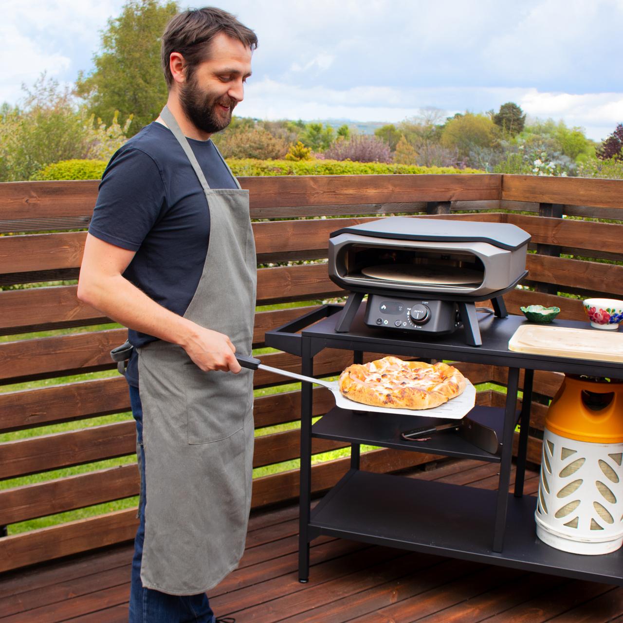 Gas Pizzaofen Cozze 17 Zoll Premium Rotate 50 mbar, inkl. drehbarem Pizzastein & Hitzeschild