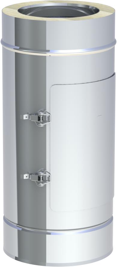 Jeremias DW-FU Revisionselement Design Plus mit Kugelfang - Ausführung: mit Rußtopf (DW1325) - für Schornstein-Innendurchmesser: 130mm
