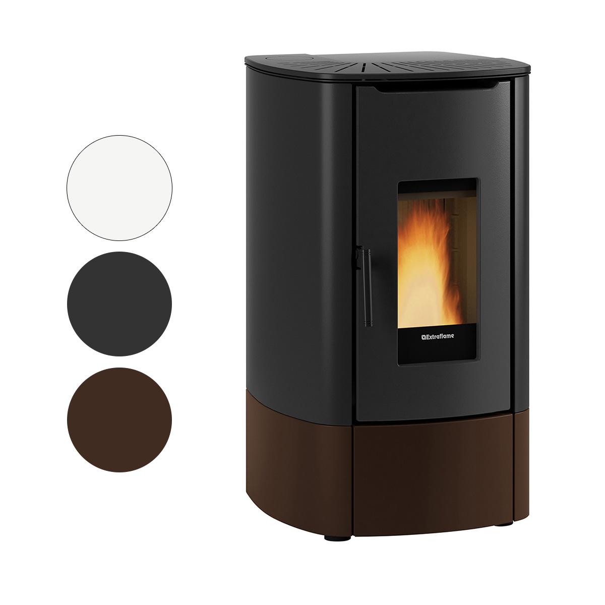 Pelletofen Extraflame Prestige Line Angy Top mit 7 kW - Verkleidung: schwarz