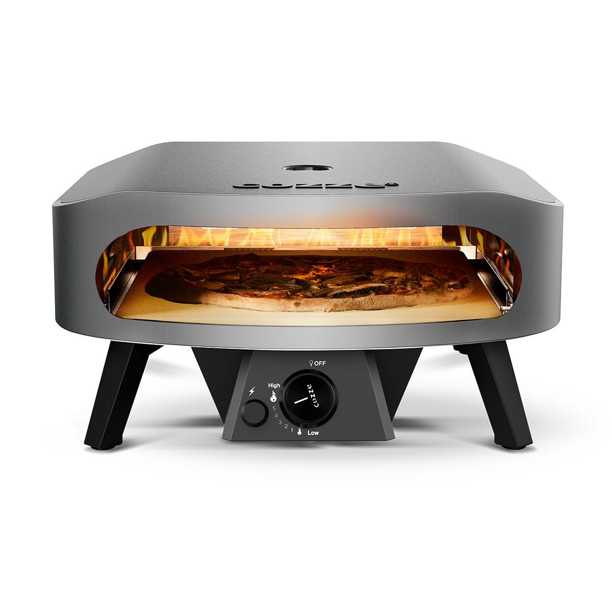 Gas Pizzaofen Cozze 17 Zoll Classic mit Thermometer und Pizzastein inkl. Druckreglerset