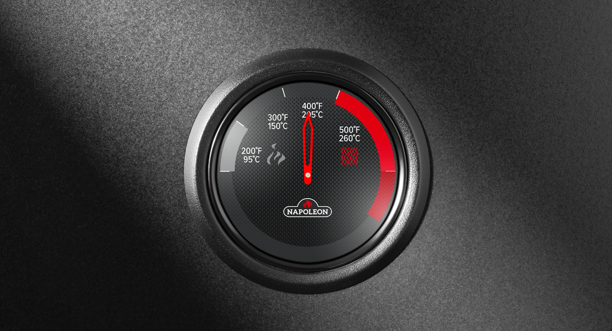 Napoleon Deckelthermometer
