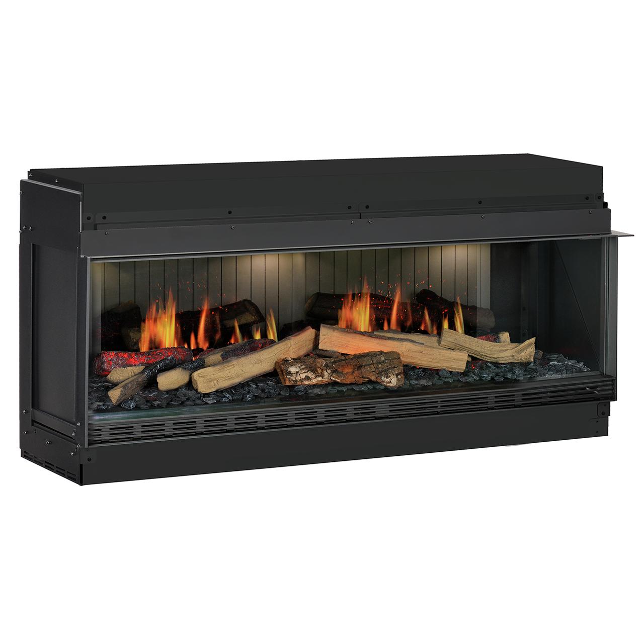 Dimplex Vista 130 I One-Sided Elektrokamin mit Opti-V Virtual Flame Technologie und realistischem Holzfeuer-Effekt