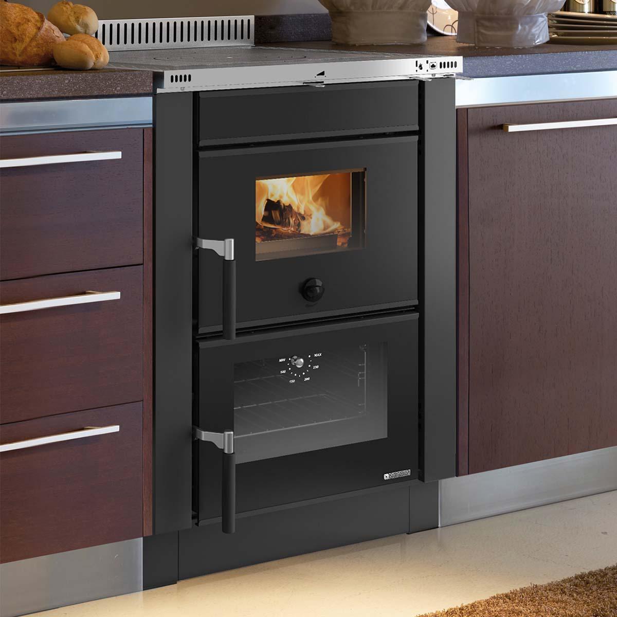 Küchenofen La Nordica Vicenza.16 mit 6 kW - Verkleidung: Stahl anthrazit
