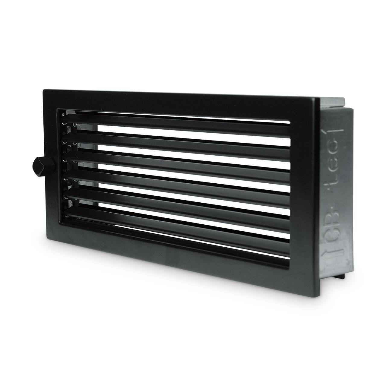Lüftungsgitter CB-Tec Warmluftgitter Schwarz - Ausführung: 23x23 cm