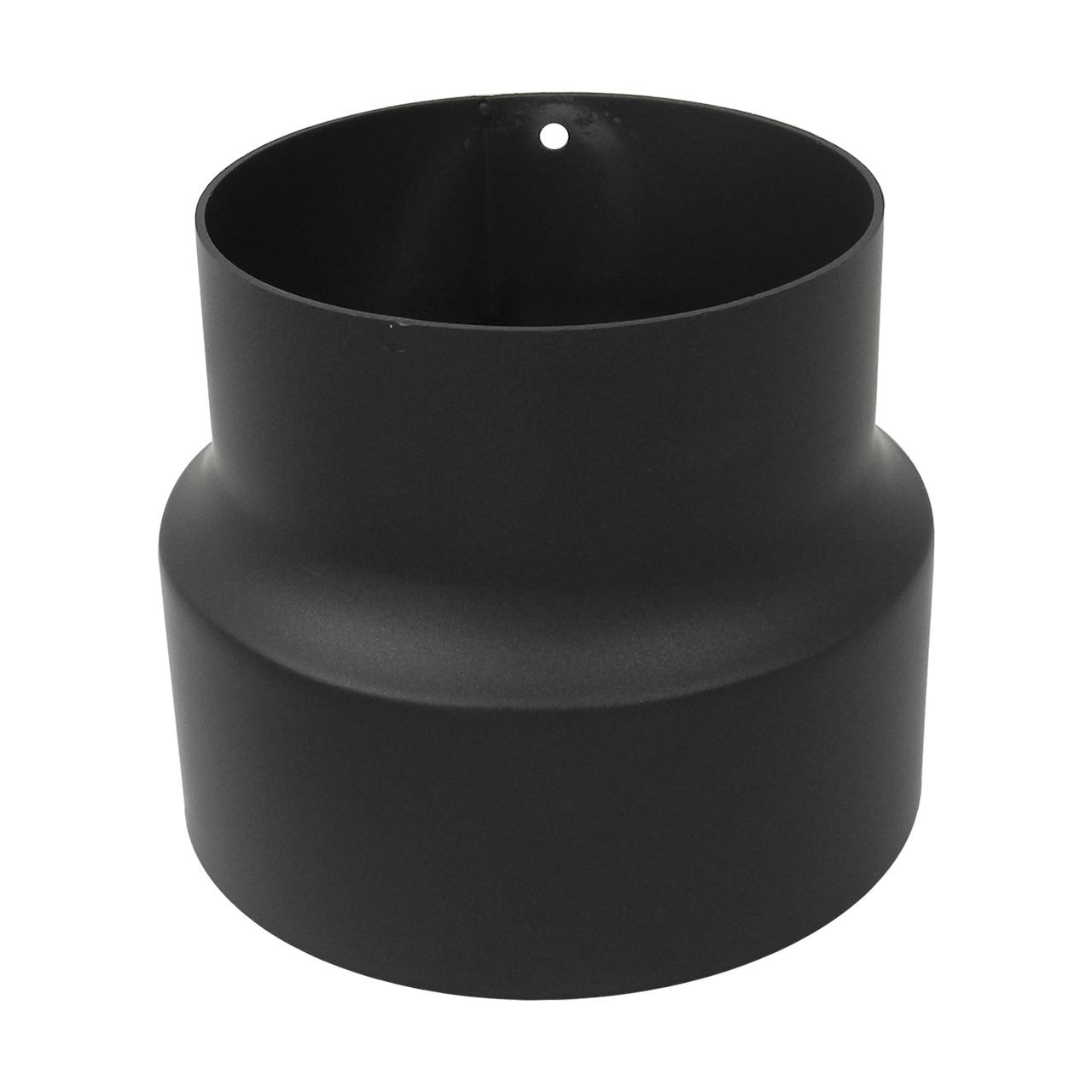 Ofenrohr Reduzierung DN 130 auf 120 mm Schwarz