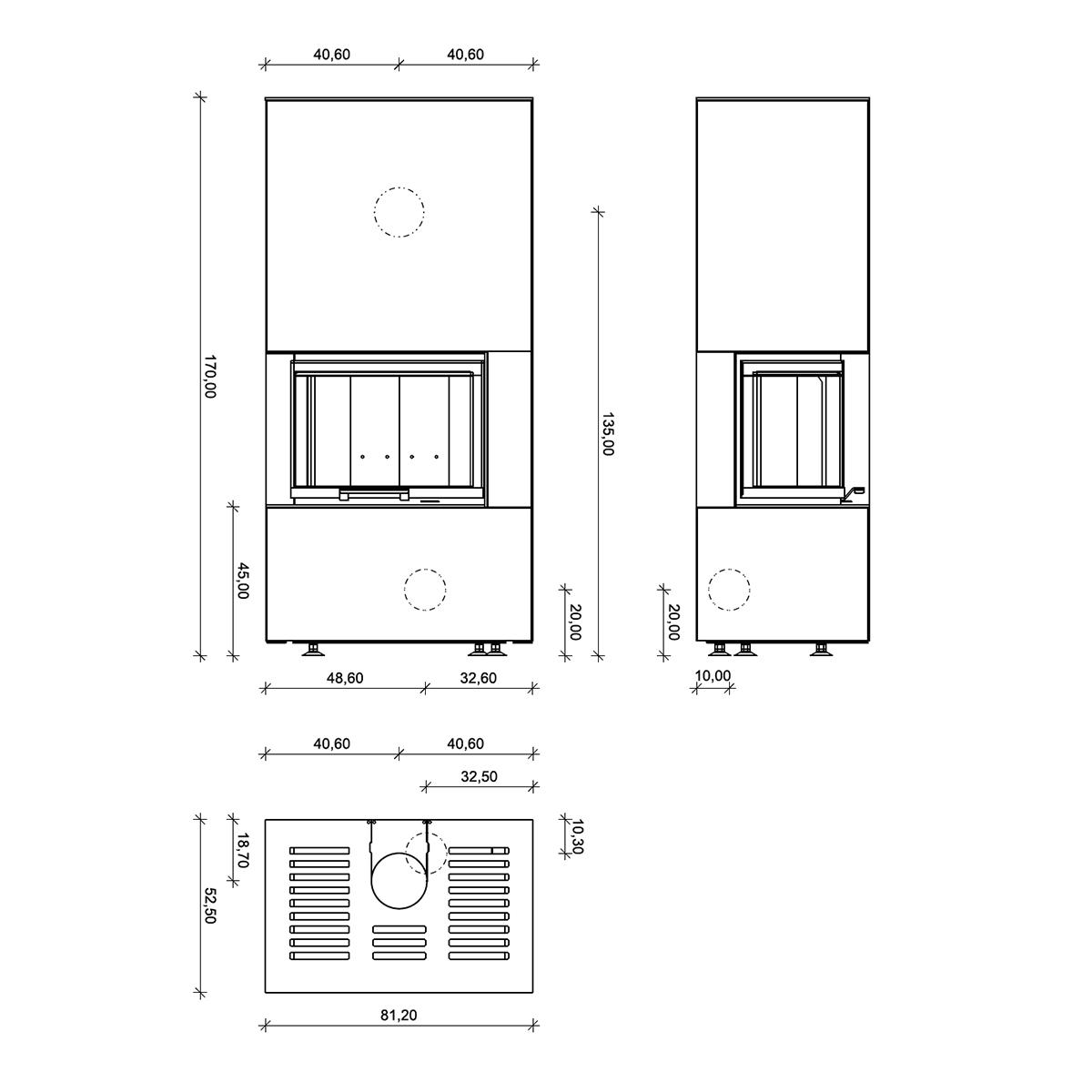 Kaminofen Neocube C20 Steel Edition mit 7,8 kW