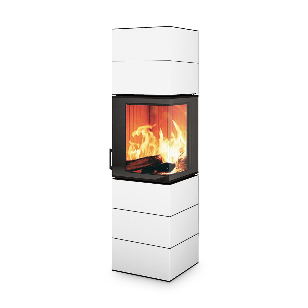 Kaminofen Neocube S20 Black & White Edition 5,4 kW - Ausführung: Arctic White satin
