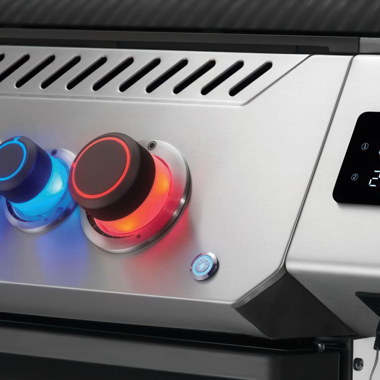 Gasgrill Napoleon Prestige 500 Connected Edelstahl mit SIZZLE ZONE und Heckbrenner (2026) Bundle inkl. 2 Unterschränke
