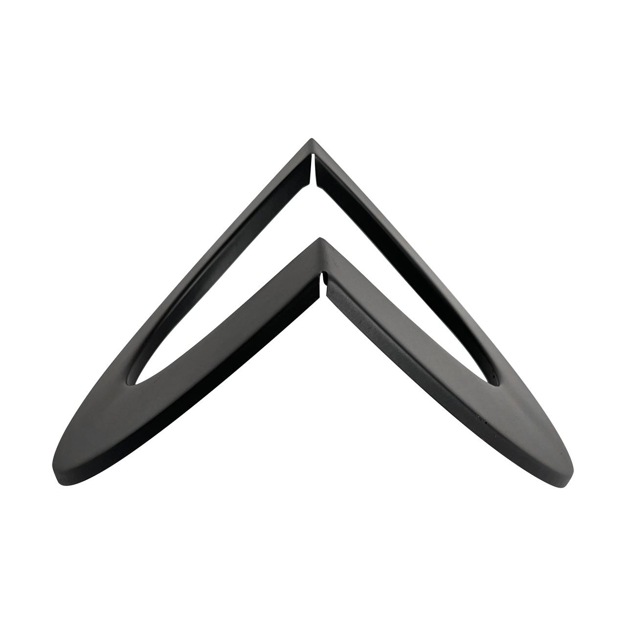 Ofenrohr Rosette für Außenecke DN 150 mm Schwarz