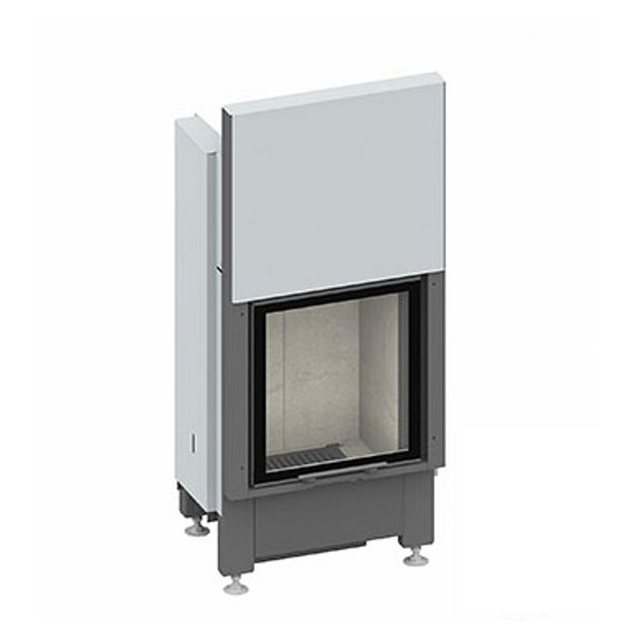 Kamineinsatz Schmid Lina GT 45 h mit 5 kW - Türhöhe: 51 cm - Feuerraumauskleidung: Schamotte Weiß - modulares Blendrahmensystem: nein