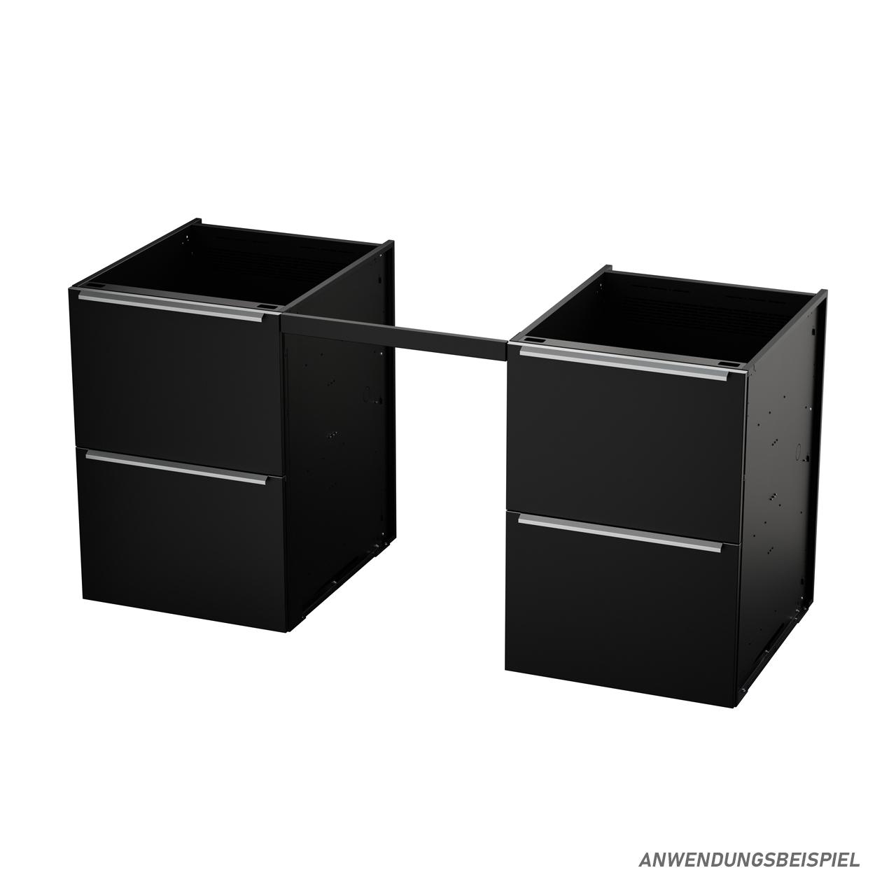 Outdoorküche vivandio elements / Blende Unterbau - Ausführung: Brückenblende für Unterbaugeräte 60x5cm, mattschwarz
