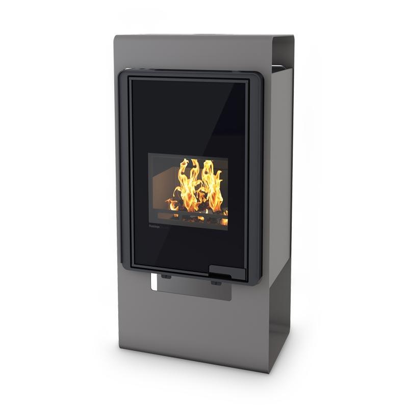 Kaminofen HS Flamingo Deluxe Singa 9 kW - Farbe: Grau