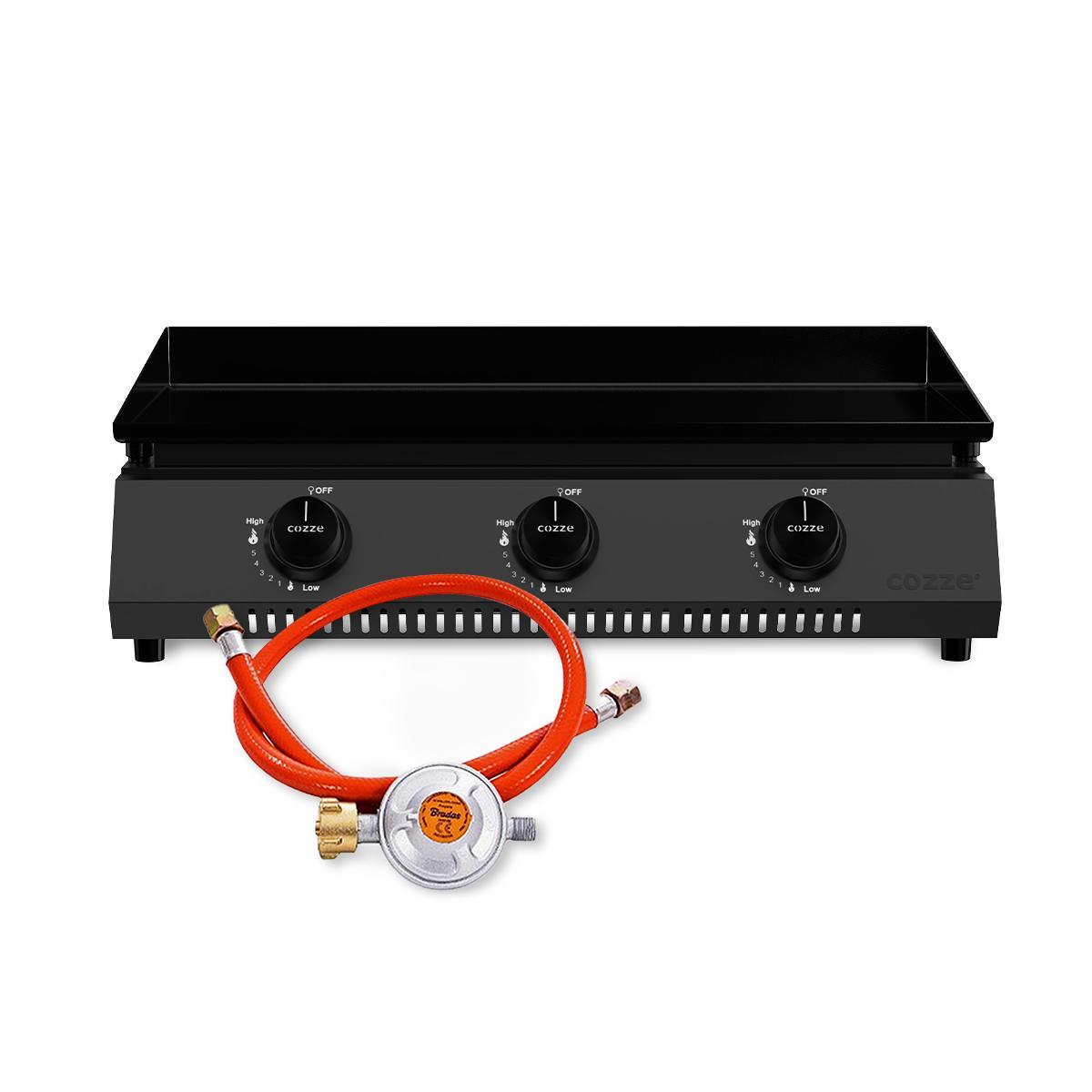 Cozze Plancha G-700 Bundle inkl. offenes Modul 115 cm mit Edelstahlplatte & Gratis Grillspatel