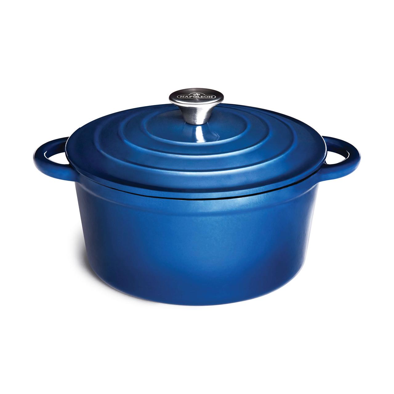 Grillzubehör Napoleon Bräter aus emailliertem Gusseisen Ø 23 cm, 4 Liter