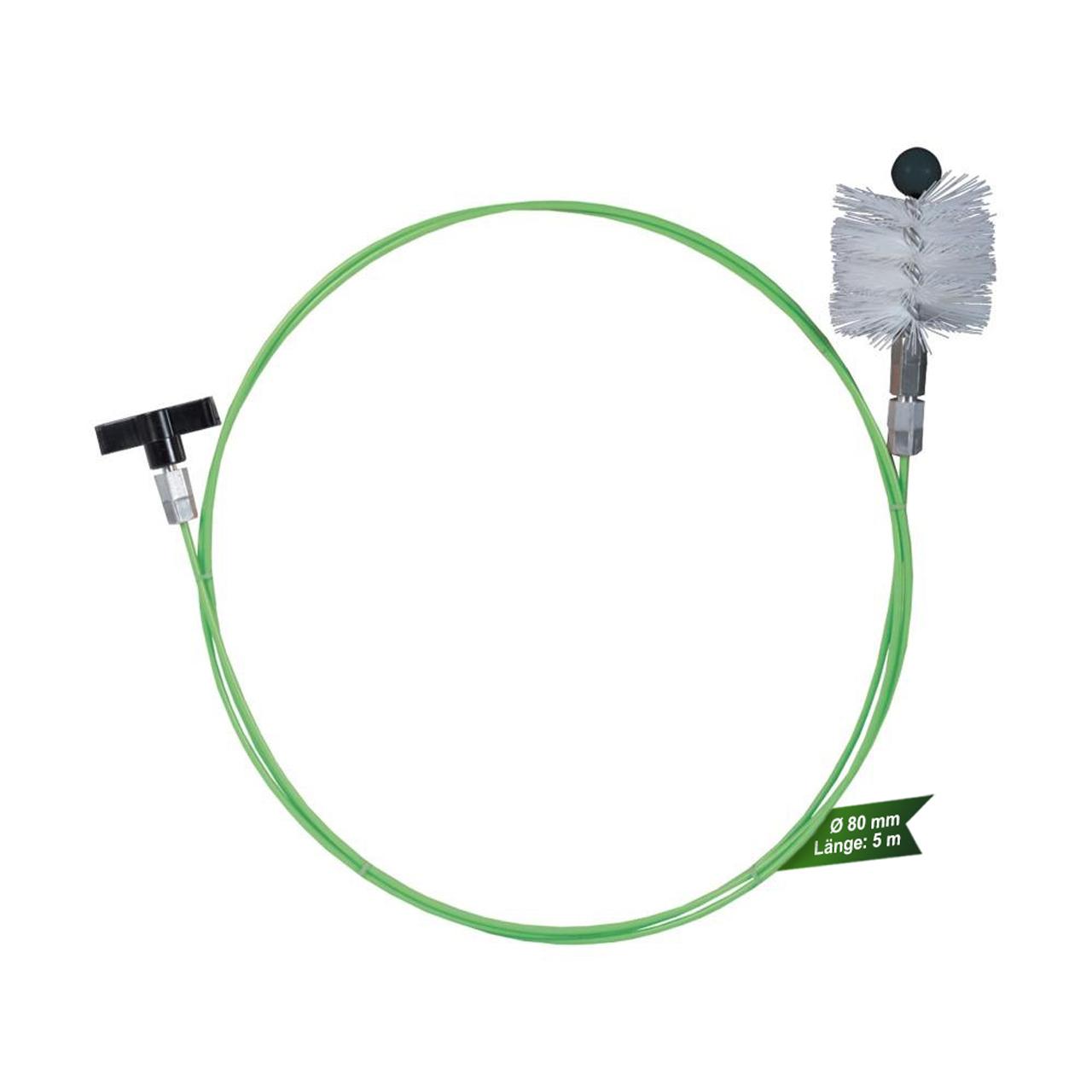 Ofenrohrbürste Ø 80 mm mit Glasfaserstange 5 m