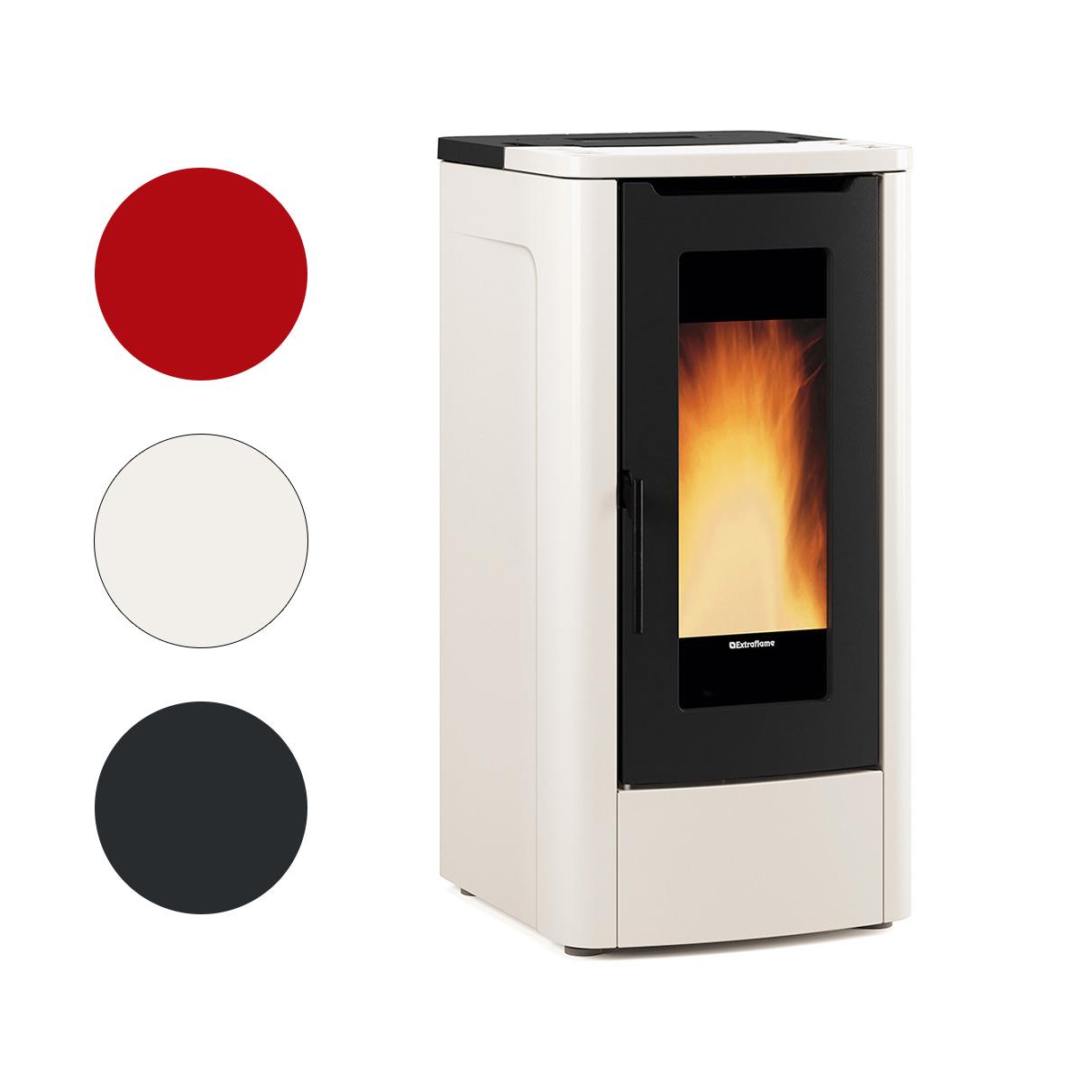 Pelletofen Extraflame Teorema mit 10 kW - Verkleidung: schwarz