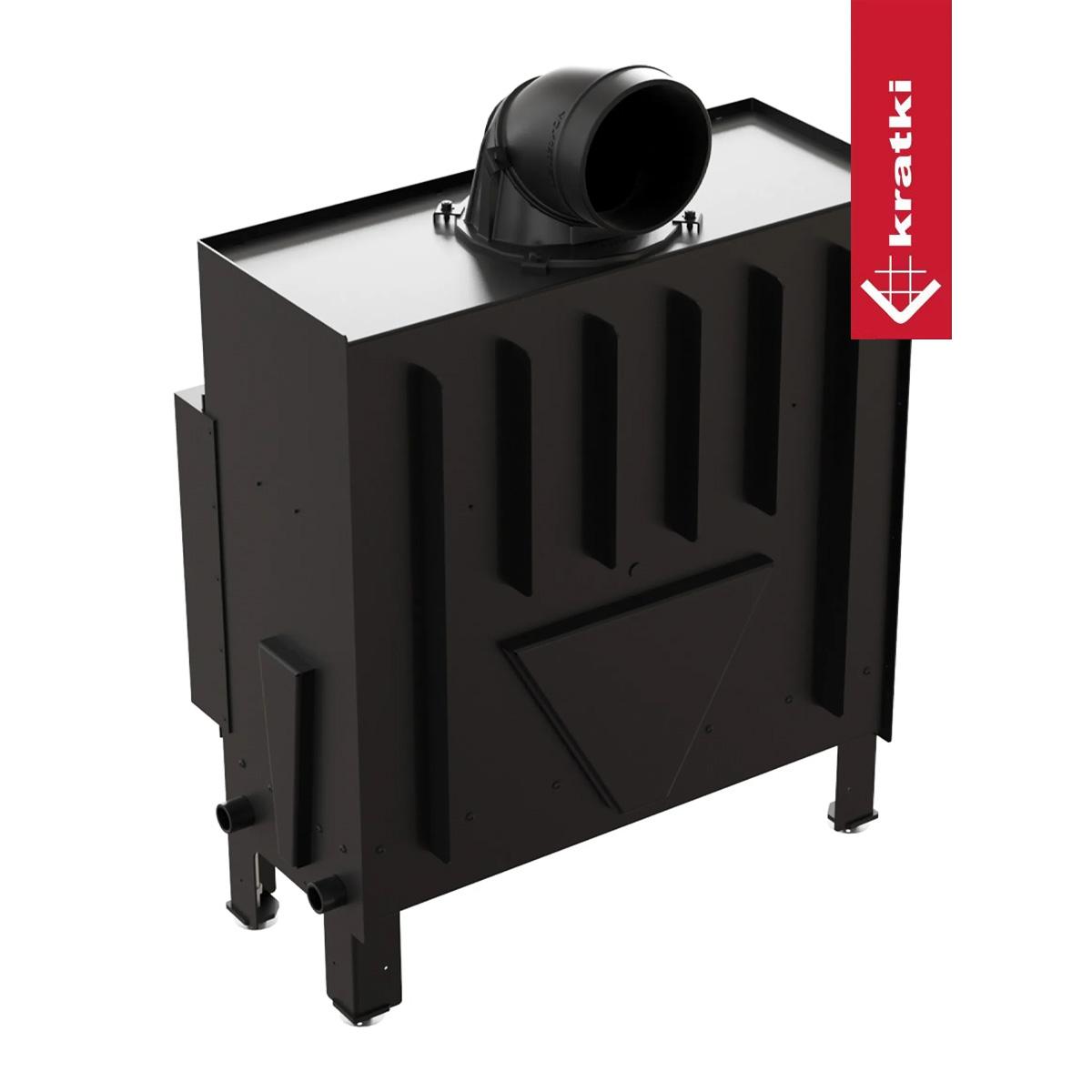 Kamineinsatz Kratki Floki L 12 kW - Feuerraumauskleidung: weiß - Tür selbstschließend: nein