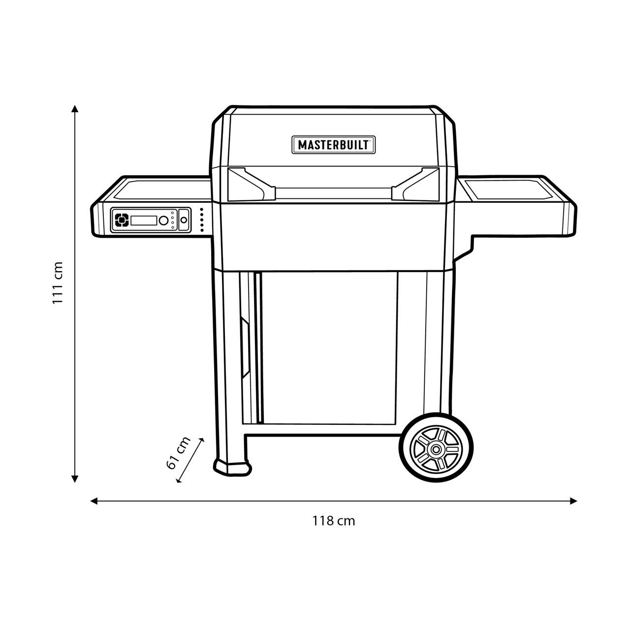 Digitaler Holzkohlegrill und Smoker Masterbuilt AutoIgnite Serie 545