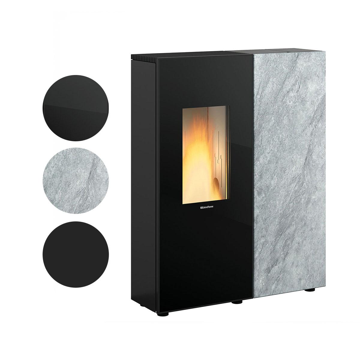 Pelletofen Extraflame Prestige Line Sharon Plus mit 10 kW - Verkleidung: Stahl