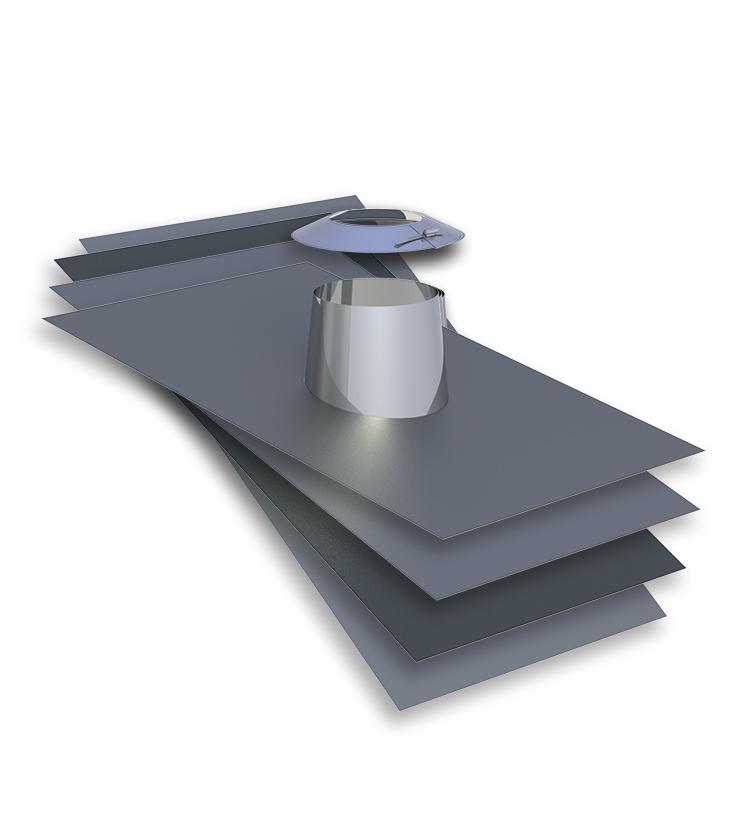 Jeremias DW Dachdurchführung mit Bleirand und Wetterkragen, Konus 150mm