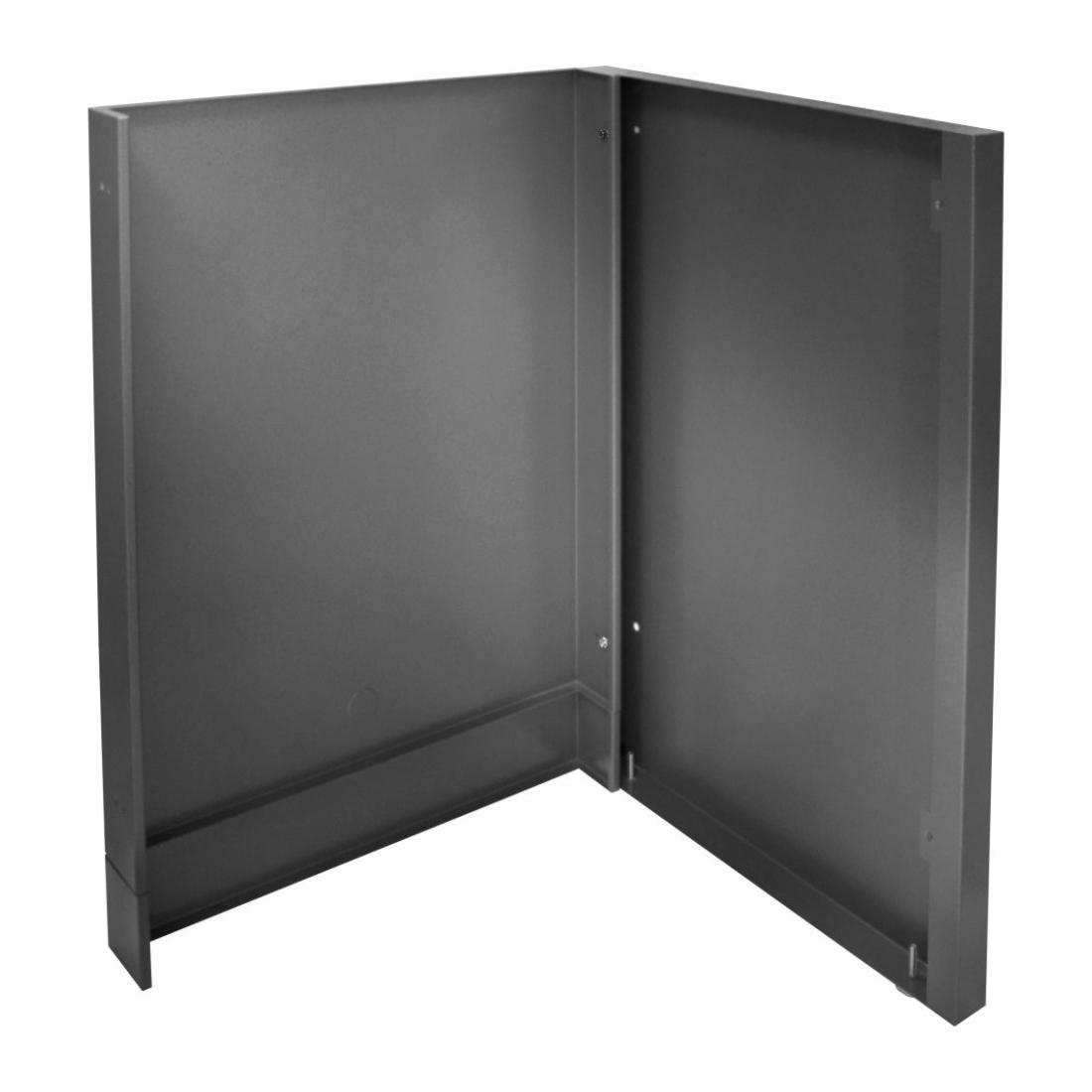 Outdoorküche Napoleon Oasis Abschlussblende mattschwarz für Kühlschrank