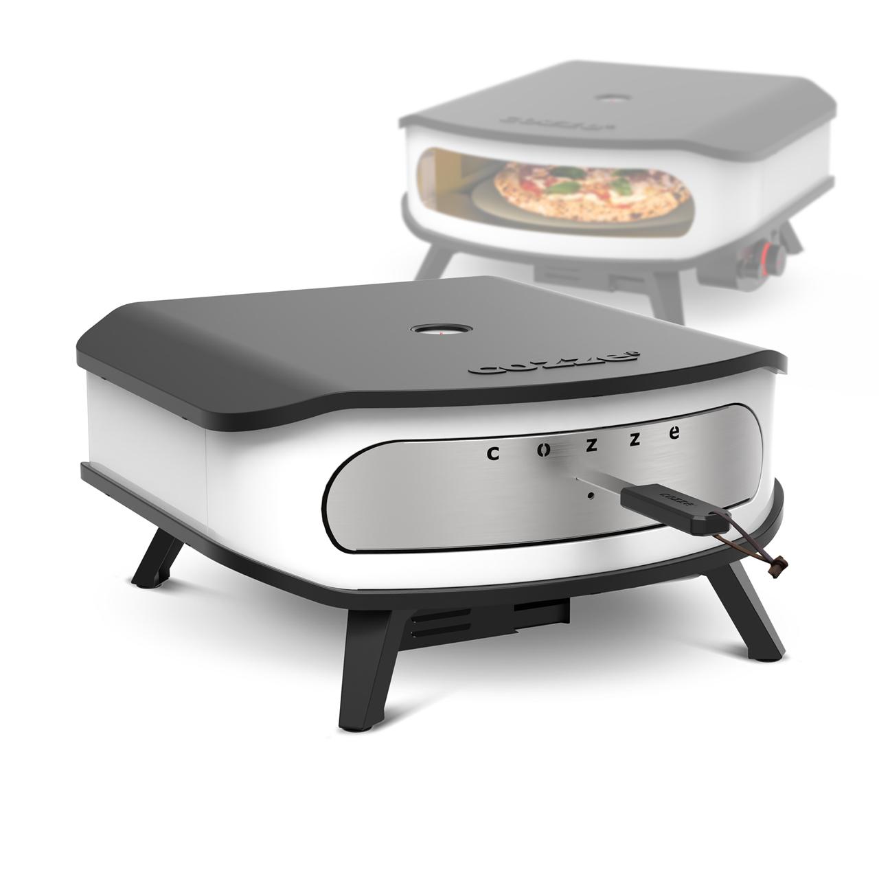 Gas Pizzaofen Cozze 17 Zoll mit rotierendem Pizzastein, Thermometer & Hitzeschild