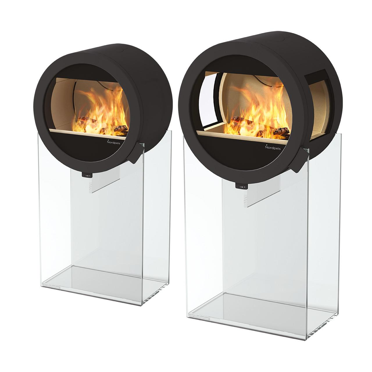 Kaminofen Nordpeis ME Glas 5,8 kW - Ausführung: ME Glas mit Seitenglas