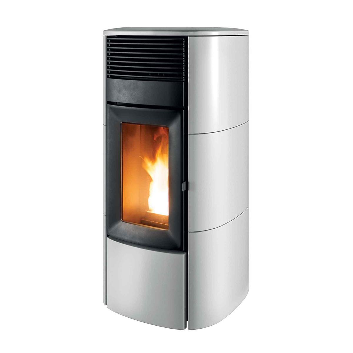 Pelletofen MCZ Club Comfort Air Matic 12 Core R - Ausführung: Keramik Weiß