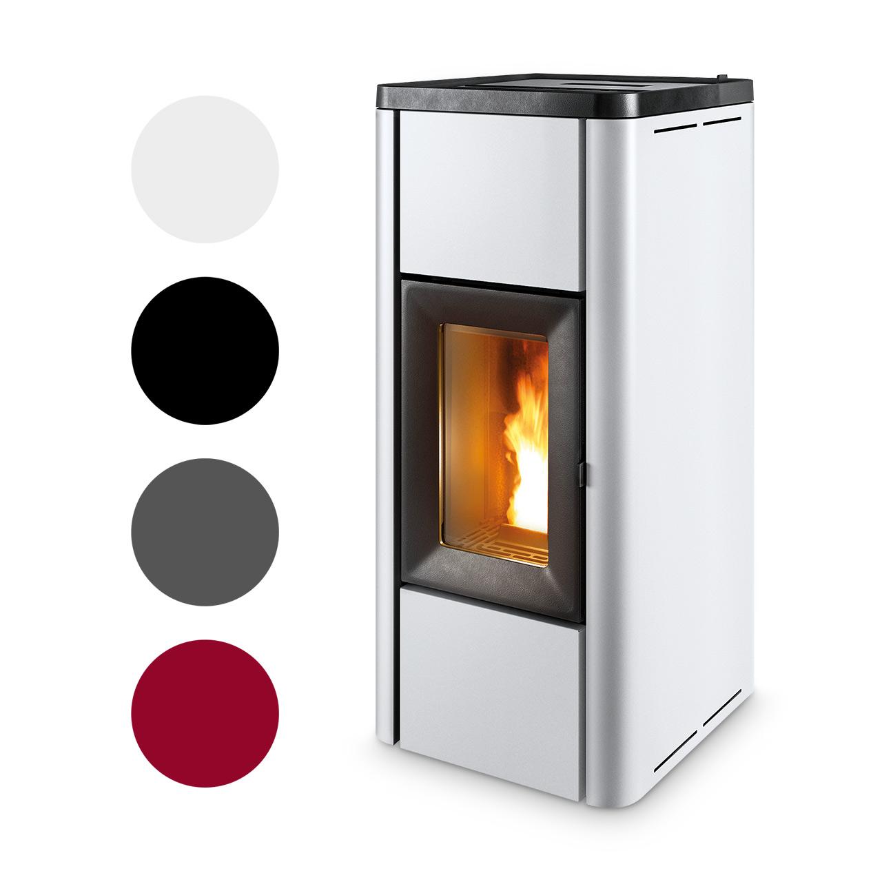 Pelletofen MCZ Mida Air 8 R 5S 8,3 kW - Ausführung: 304 Bordeaux metal