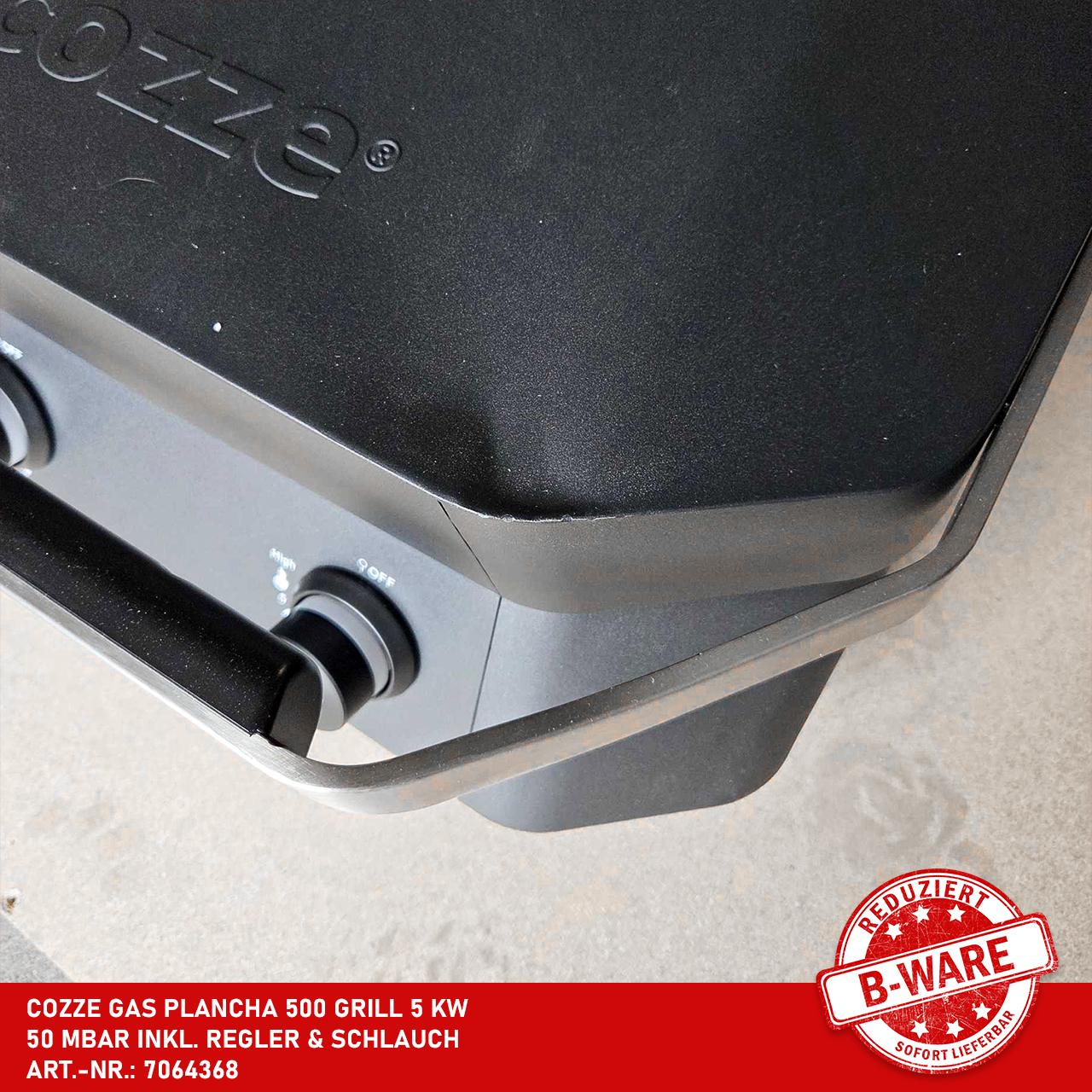 B-Ware - Cozze Gas Plancha 500 Grill 5 kW, 50 mbar inkl. Regler & Schlauch