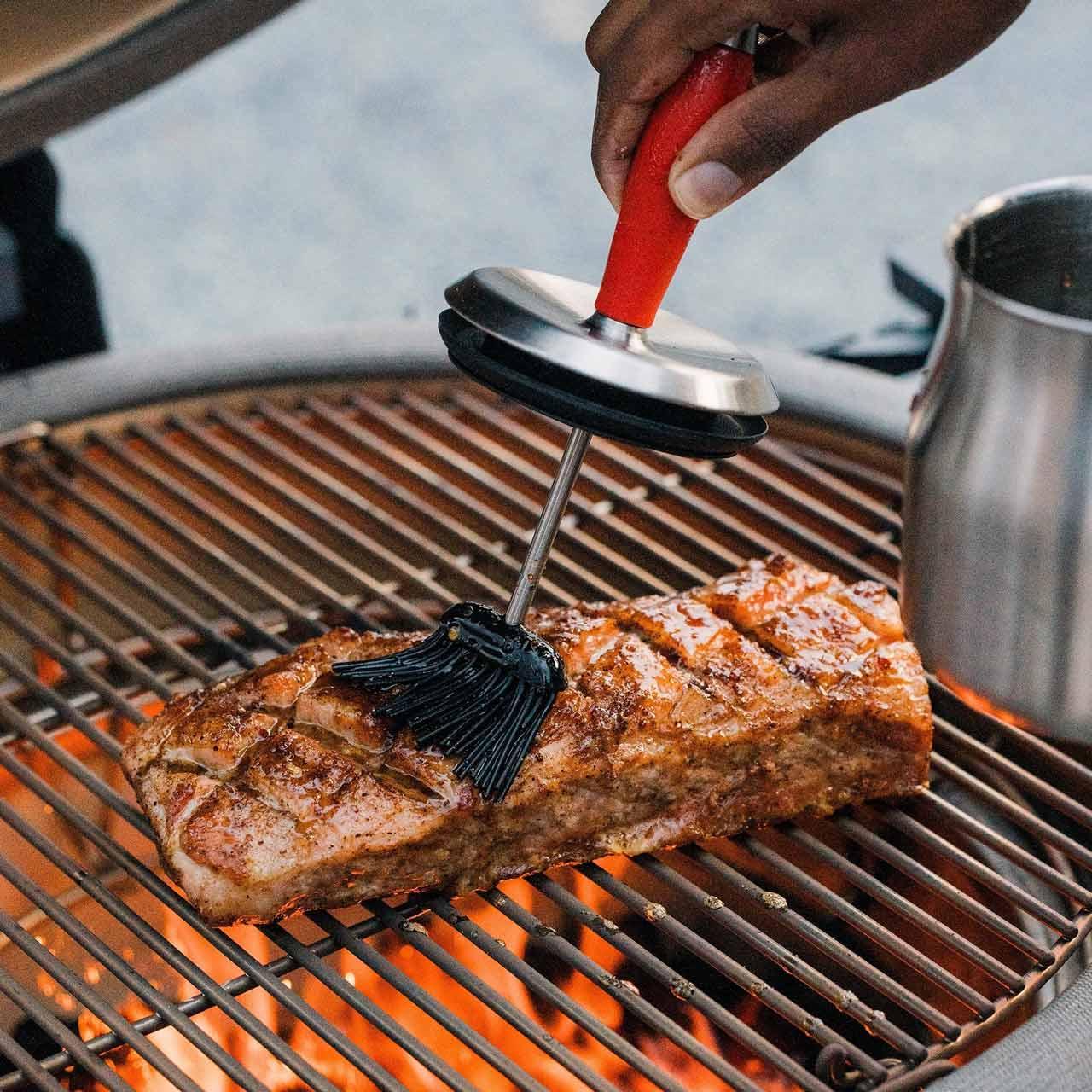 Kamado Joe Krafted Stahl Bratentopf mit Bürste