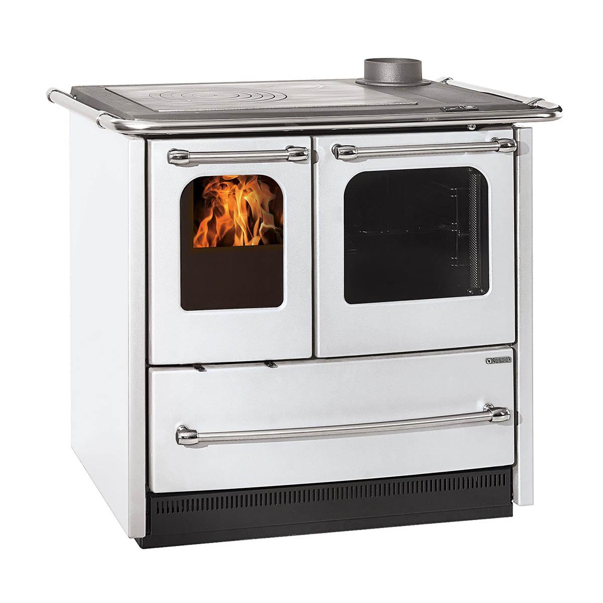 Küchenofen La Nordica Sovrana Easy.16 mit 7,5 kW - Verkleidung: Stahl weiß
