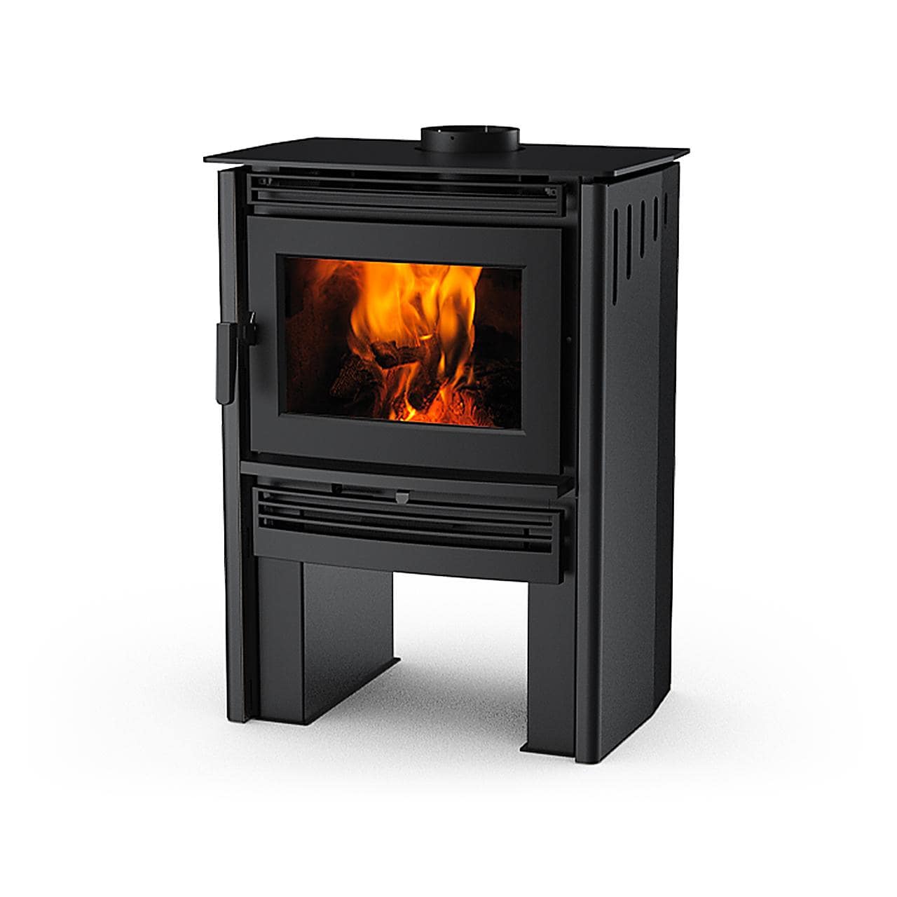 Kaminofen Pacific Energy Neo 1.6 LE 9 kW - Ausführung: Metallic Schwarz