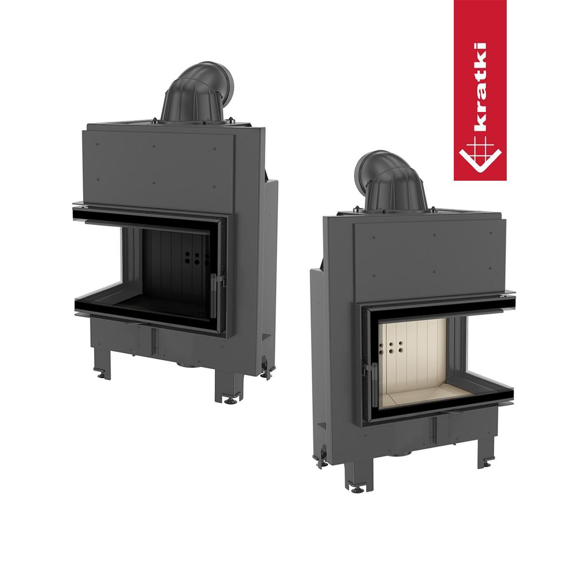 Eck-Kamineinsatz Kratki MBM 10 mit 10 kW