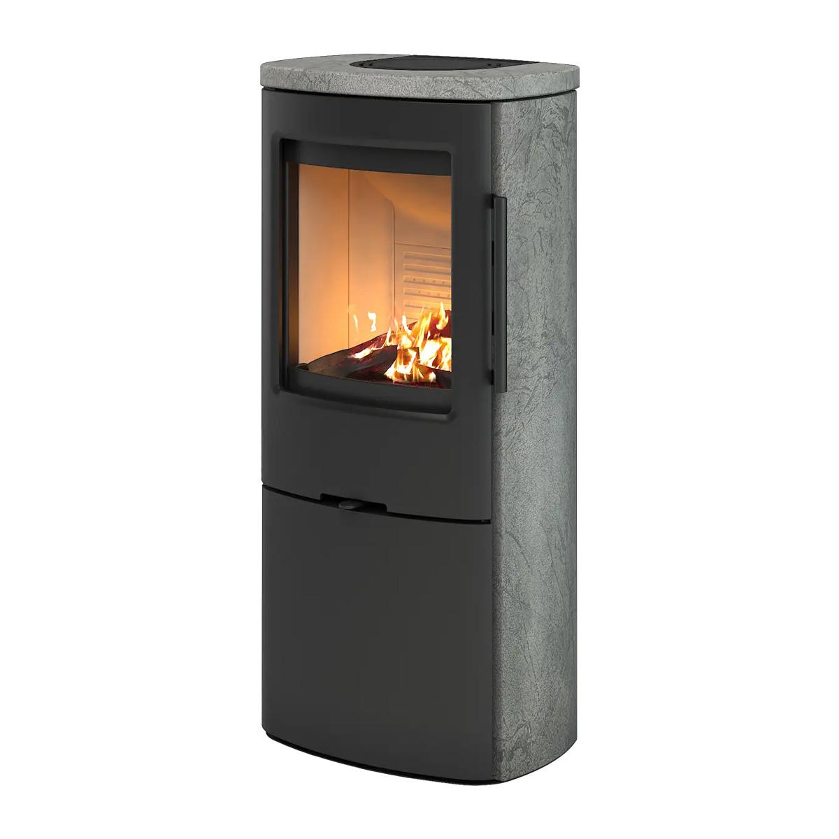 Kaminofen Termatech TT44H mit 4,8 kW - Ausführung: TT44H, Speckstein, ohne Seitenscheiben