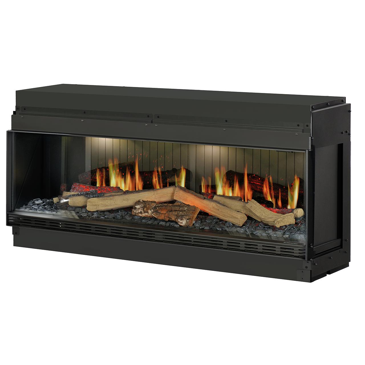 Dimplex Vista 130 I One-Sided Elektrokamin mit Opti-V Virtual Flame Technologie und realistischem Holzfeuer-Effekt