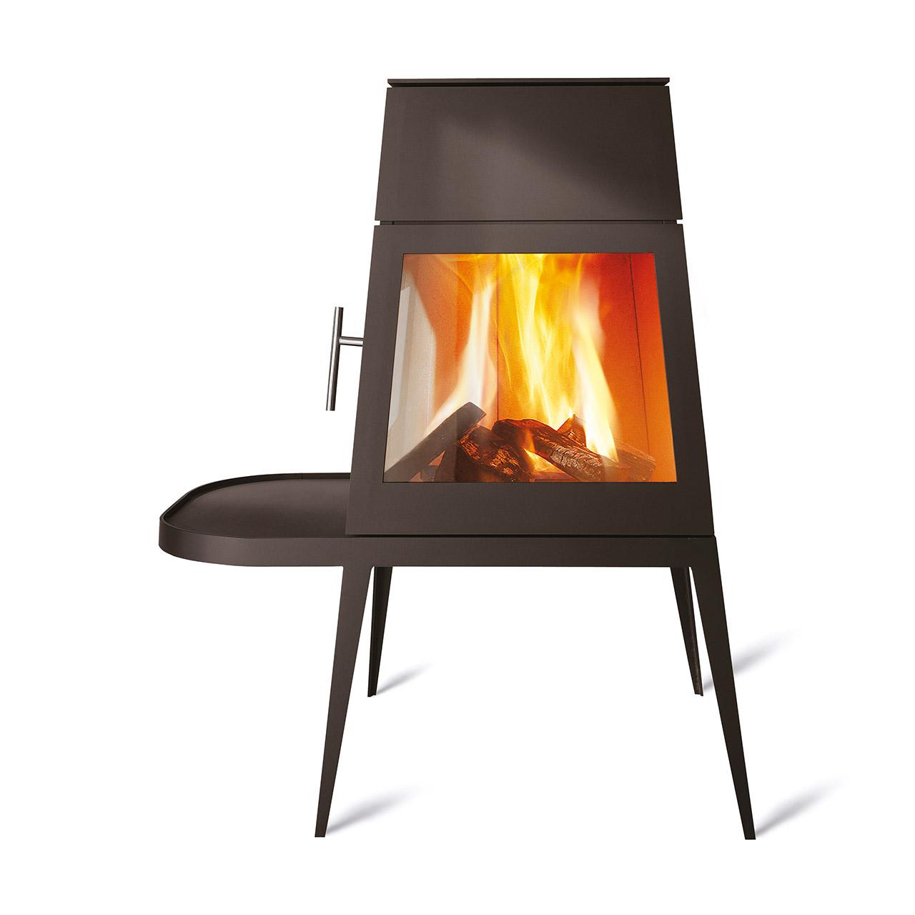 Kaminofen Skantherm Shaker 2.0, 6 kW - Ausführung: Feuerraumtür Rechts