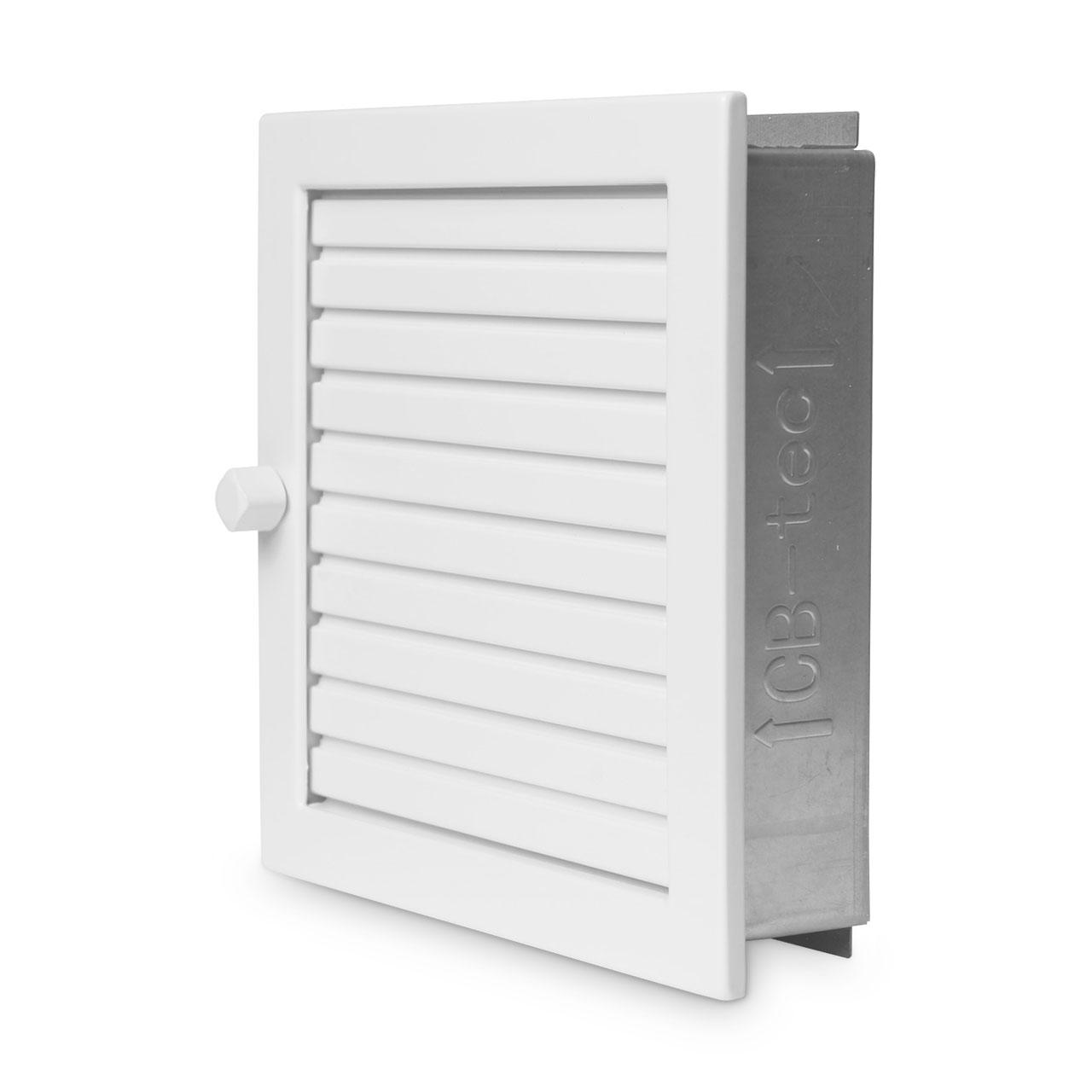 Lüftungsgitter CB-Tec Warmluftgitter Weiß - Ausführung: 20x20 cm