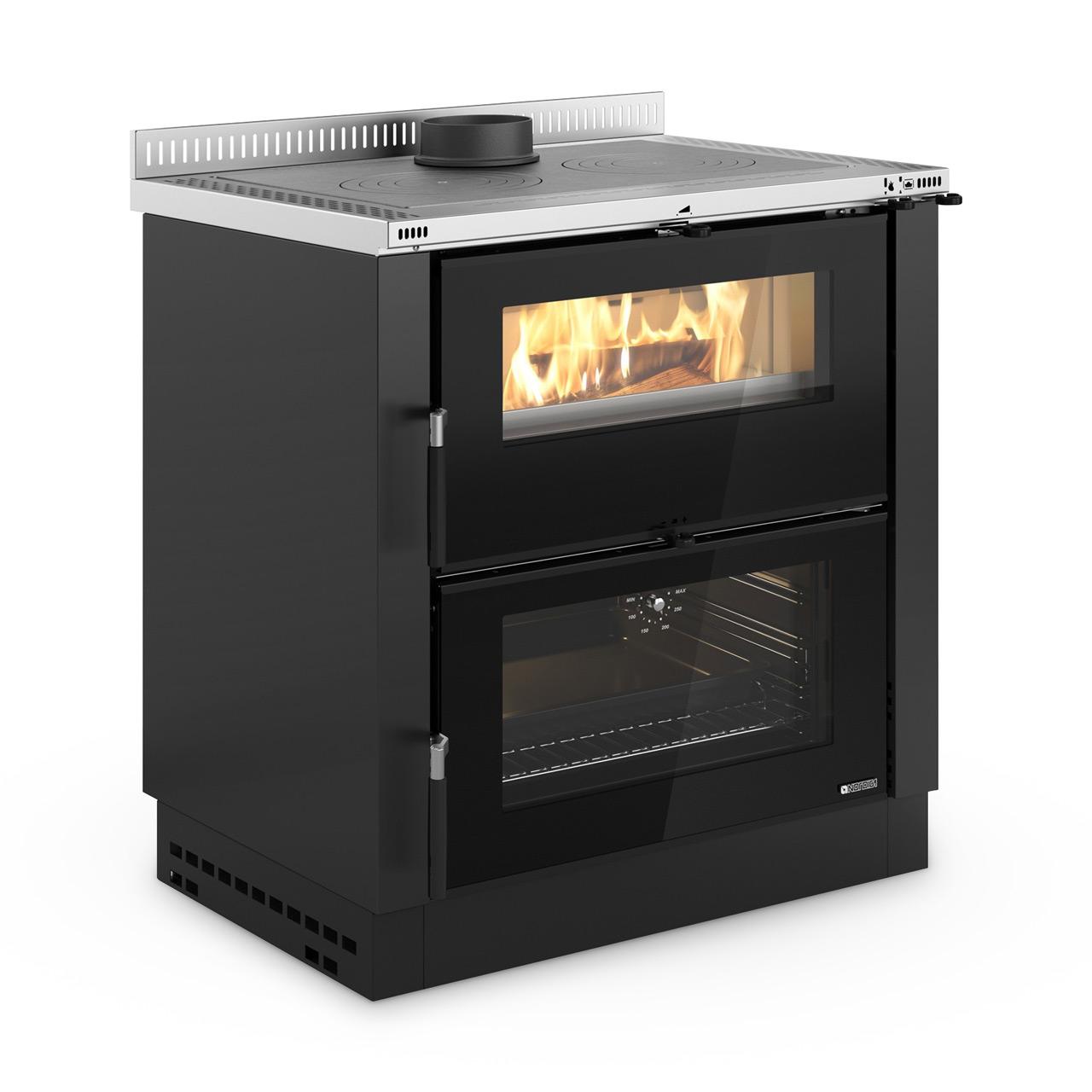 Küchenofen La Nordica Verona XXL.16 mit 7 kW - Ausführung: Stahl Anthrazit Schwarz