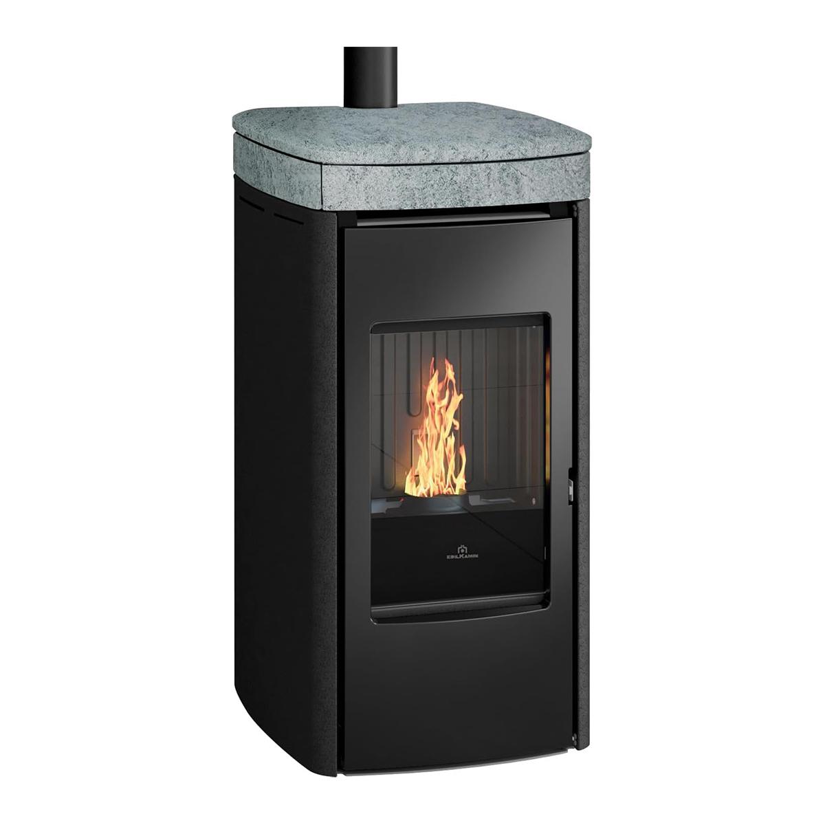 Pelletofen Edilkamin Yana 7 Evo 6,9 kW - Topplatte: Naturstein