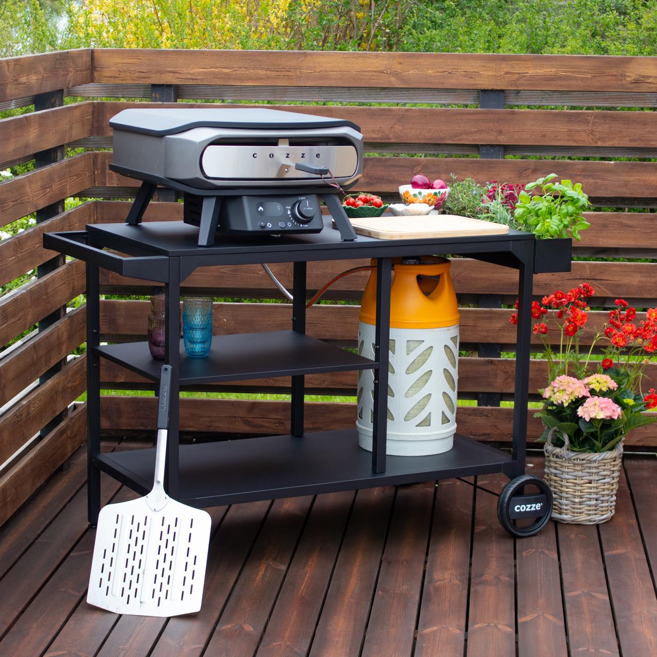 Gas Pizzaofen Cozze 17 Zoll Premium Rotate 50 mbar, inkl. drehbarem Pizzastein & Hitzeschild